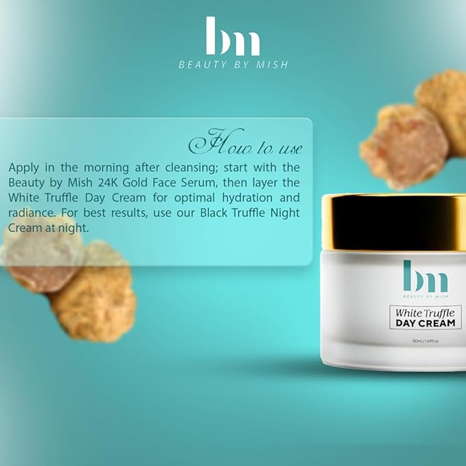 White Truffle Day Cream - Lightweight, non-greasy moisturizer with Vitamin C & minerals for smooth, firm skin. Suitable for all types. 50ml / 1.7 fl. oz