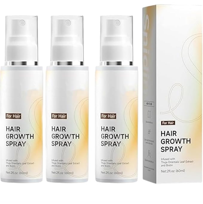 2026 Hair Growth Spray 60ml–Natural Rosemary Oil for Hair Growth,Non-Greasy Anti-Thinning&Hair Loss Prevention,Biotin&Cypress Extract,Lightweight Daily Scalp Spray,for Men&Women (3PCS)