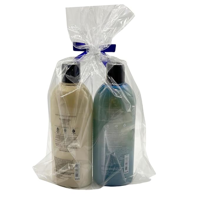 Bath and Body Works Men's Collection OCEAN 2 Piece Shower Gift Set with a Blue Bow - Shampoo and Conditioner - Full Size