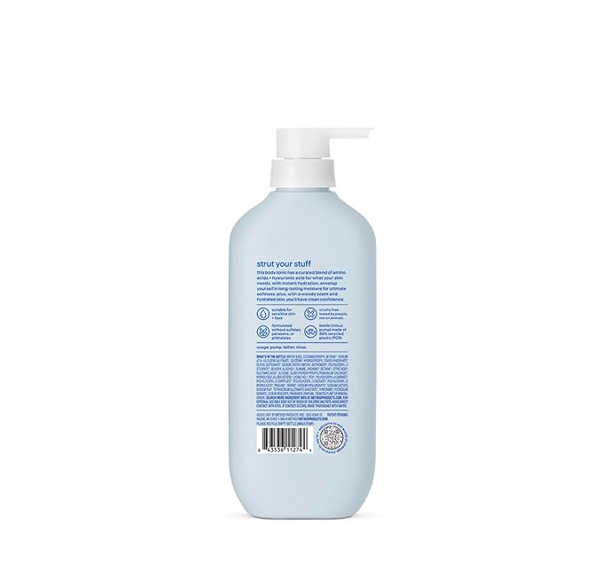 Method Body Wash, Instant Hydration Body Tonic - with notes of Amber Wood, Musk and Lavender, 17 fl oz
