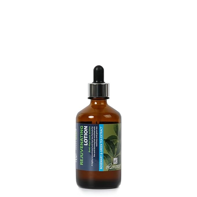 L Lorenzo Rejuvenating Lotion 3.78 fl.oz/100ml | Anti-Hair Loss Action | Rosemary & Green Tea and Keratin Protein