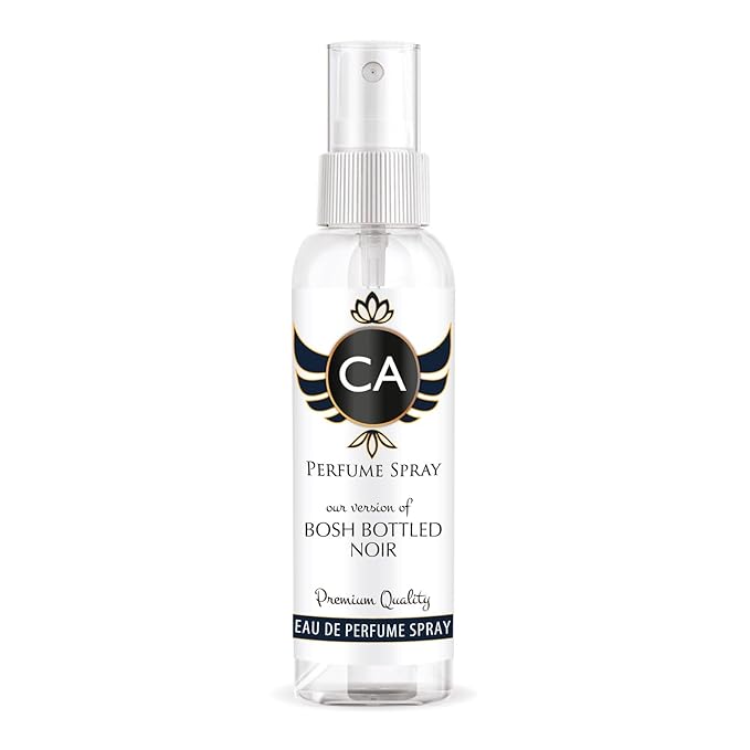 CA Perfume Eco Refill Impression of Bosh Bottled Noir for Men Woody Aromatic Long Lasting Fragrance Eau De Parfum 2 Fl Oz 60ml