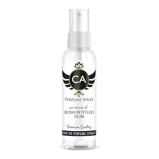 CA Perfume Eco Refill Impression of Bosh Bottled Noir for Men Woody Aromatic Long Lasting Fragrance Eau De Parfum 2 Fl Oz 60ml