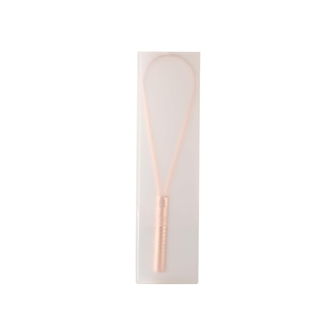 BENTODENT Tongue Scraper for Adults & Kids, Silver & Rose Gold, 100% Stainless Steel tongue scraper, Rust-Free metal, 2-Pack with Travel Case, Reduce Bad Breath, Tongue Scrubber, Tongue Cleaner