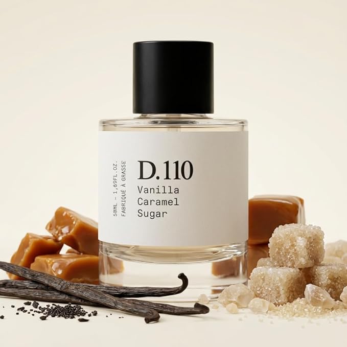 – D.110 – Eau de Parfum Inspired by K.ilian L.ove D.on’t B.e S.hy, Made in Grasse (France), Long-Lasting Perfume for Women, Sugar & Caramel, Vegan – Spray 50 ml | 1.7 fl. oz.