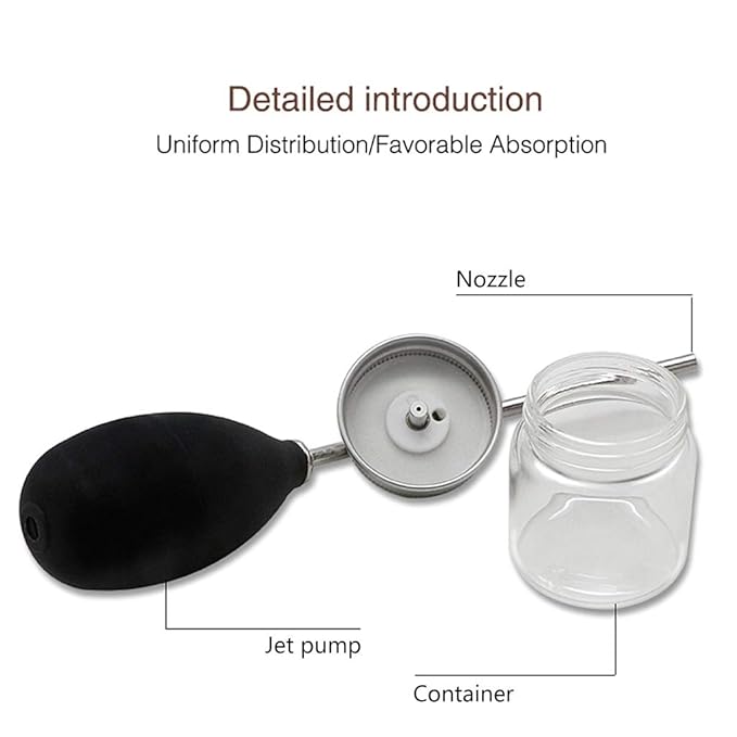 Hair Building Fibers Spray Applicator - Atomizer Silicone Airbag for Hair Fibers - Hair Restorer Kit