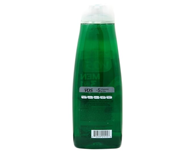 Alberto VO5 Men’s 3-in-1 Shampoo, Conditioner & Body Wash, Fresh Energy, 15 fl oz, 2 Pack – Daily All-in-One Cleanser for Hair & Body