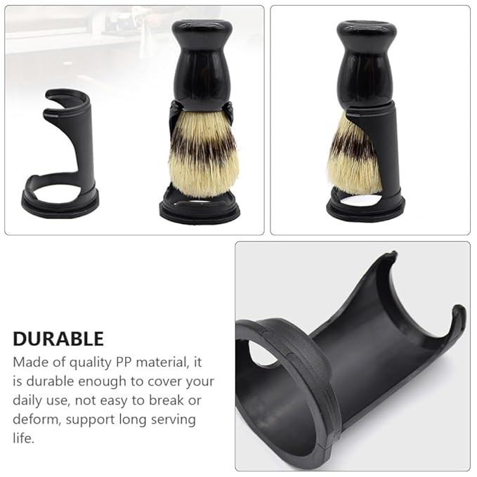 4pcs Shaving Brush Stand Razor and Brush Stand Safety Brush Holder Fits Most Brushes and All Kinds Of Razors Brush Stand Holder