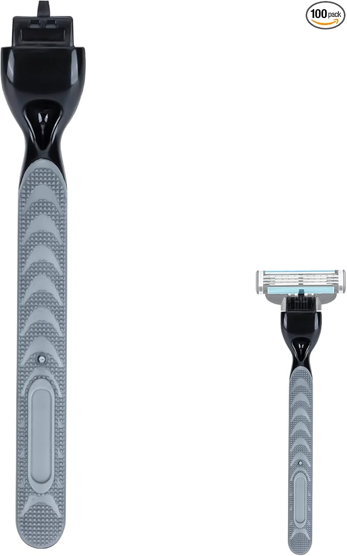 Replace Handle Compatible with Gillette Mach3 Razors for Men, Comfort Glide Razor Handle Non-Slip Ergonomic Handles, Only The Gamepad (1 Pack Black)