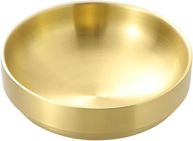 Stainless Steel Shaving Soap Bowl with Foaming Function for Men, Sturdy Shaving Bubbling Vessel, Gold Simple Soap Cup for Home and Barber Use