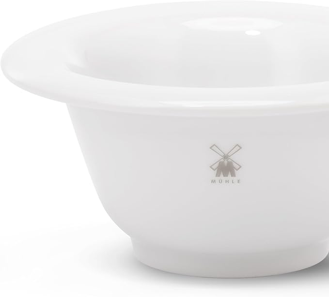 MÜHLE White Porcelain Platinum Rim Shaving Dish