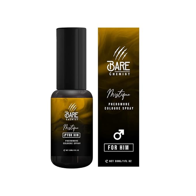 Mystique Pheromone Cologne for Men – Extra Strong Concentrated Formula – Long-Lasting Exotic Scent – 1.01 Fl Oz Spray