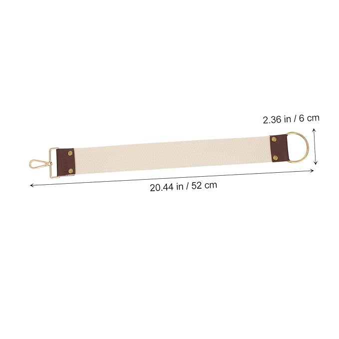 ERINGOGO Double Layer Canvas Razor Strop Sharpening Strap for Professional Barber Polishing Tool for Straight Razor Shaving Sturdy and Easy to Use