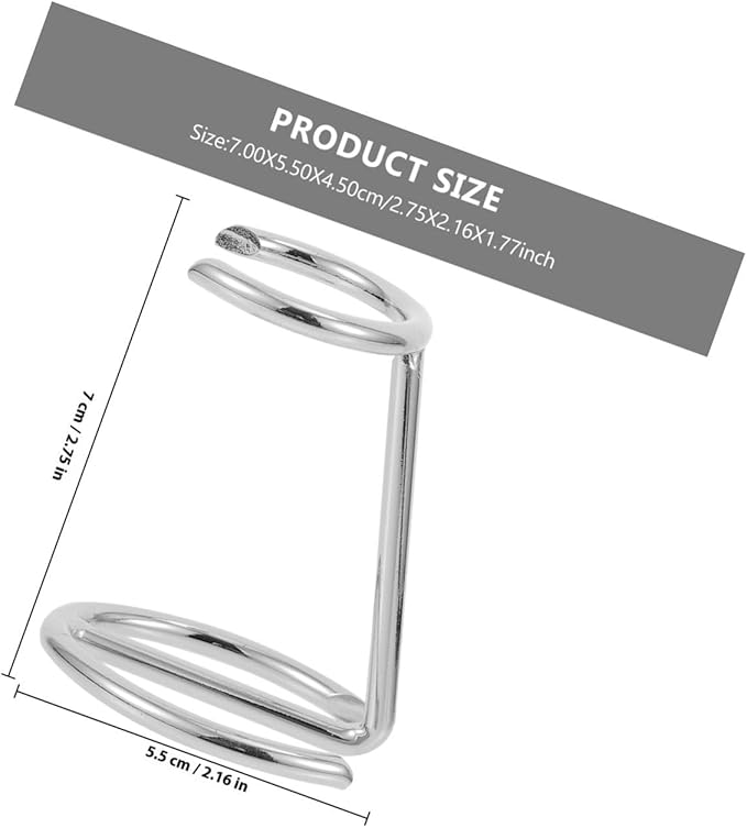 Men's Razor Brush Stand Ferroalloy Razor Holder Organizer Silver Bathroom Storage Rack for Travel and Home Use
