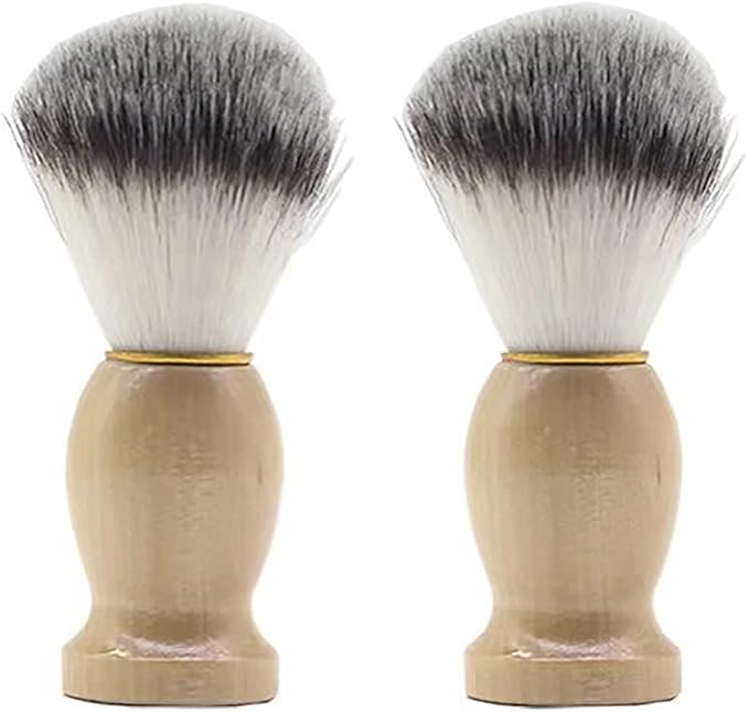 Men's Shaving Brush with Wood Handle Shave Brushes Shave Cream Brush for Men Hair Salon Tool