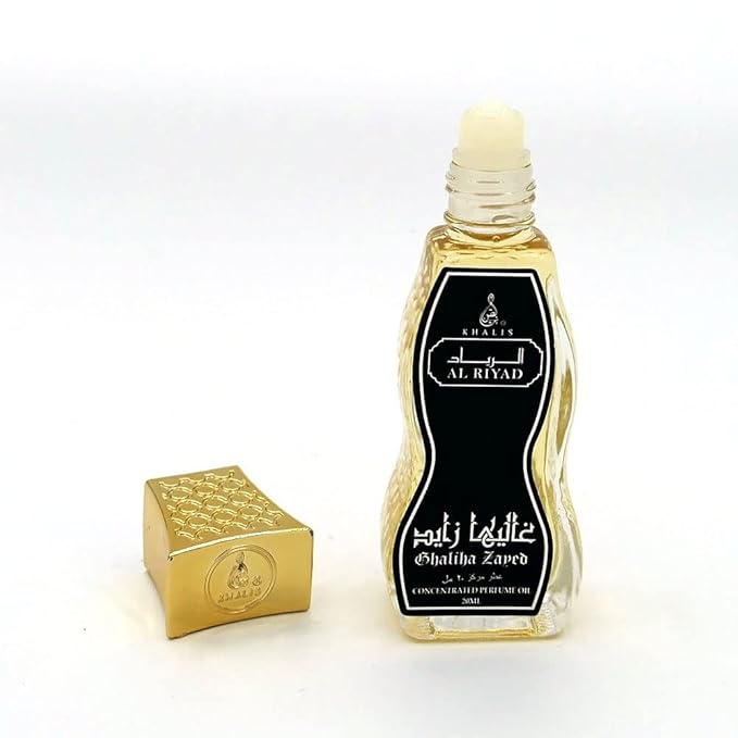 Maison d'Orient GHALIHA ZAYED 20 mL Roll On Small Perfume Oil, Alcohol-Free. Aceites Arabes/Perfumes Arabes AL RIYAD Roll On Body Oil Perfume Travel Size