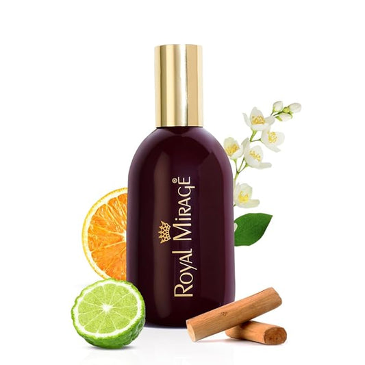 Royal Mirage Original Eau de Cologne for Men - Premium Bergamot & Jasmine Fragrance Spray - 120ml (4 oz) Long-Lasting EDC - Authentic Heritage Scent
