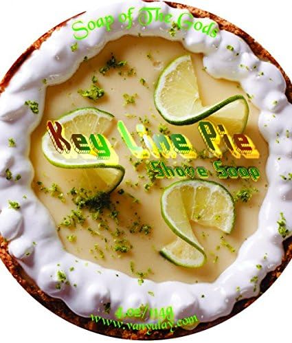 Key Lime Pie - Shaving Soap with Coconut & Grapeseed Oil. Nourishing and Moisturizing for Men and Women.