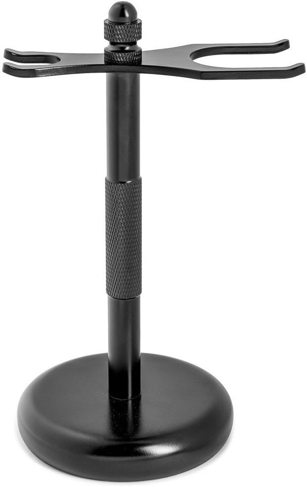 Fendrihan Black Anodized Safety Razor Stand to Prolong the Life of Your Shaving Brush