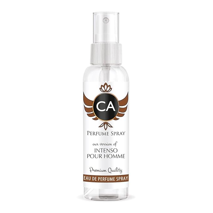 CA Perfume Eco Refill Impression of Intenso Pour Homme for Men Woody Aromatic Long Lasting Fragrance Eau De Parfum 2 Fl Oz 60ml
