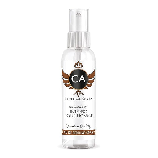 CA Perfume Eco Refill Impression of Intenso Pour Homme for Men Woody Aromatic Long Lasting Fragrance Eau De Parfum 2 Fl Oz 60ml
