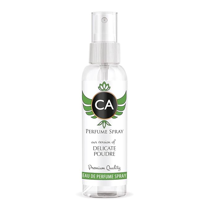 CA Perfume Eco Refill Impression of Delicate Poudre for Women Floral Woody Musk Long Lasting Fragrance Eau De Parfum 2 Fl Oz 60ml
