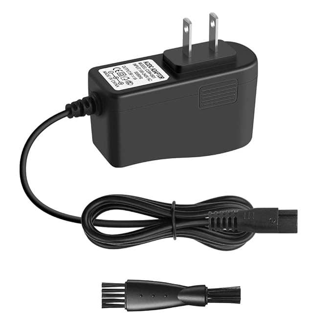 Meridian Trimmer Charger Replacement for Meridian Original M2B M2C M2G Electric Shaver Trimmer 5V Charging Cable for Meridian Power Cord 5V 1A Wall Charger AC Power Adapter with Shaver Brush 6.6FT