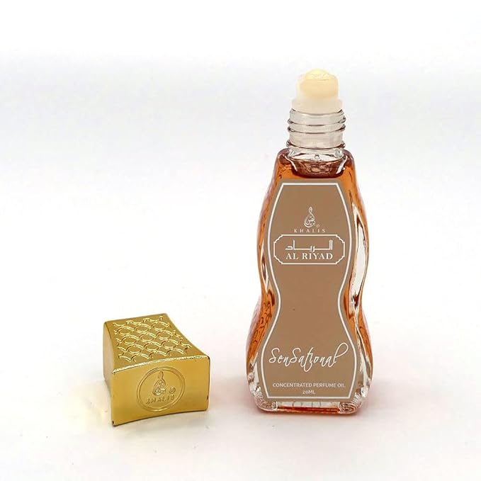 Maison d'Orient SENSATIONAL 20 mL Perfumes For Women Roll On, Alcohol-Free, Arab Women Perfume Fragrances. AL RIYAD Perfume Roll On Set, Airplane Travel Essentials