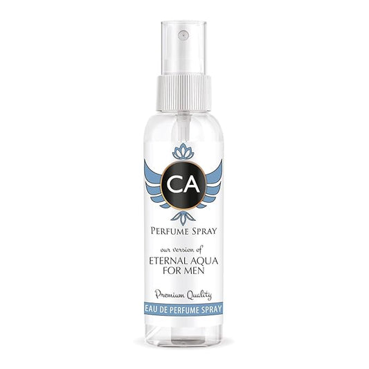 CA Perfume Eco Refill Impression of Eternal Aqua For Men Woody Aromatic Long Lasting Fragrance Eau De Parfum 2 Fl Oz 60ml