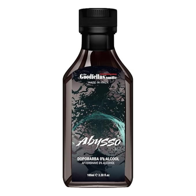 The Goodfellas' smile Soothing Alcohol-Free Aftershave Splash/Tonic, Made in Italy, 100 ml, 3.38 oz (Fresh Citrus, Floral & Oak/ABYSSO)