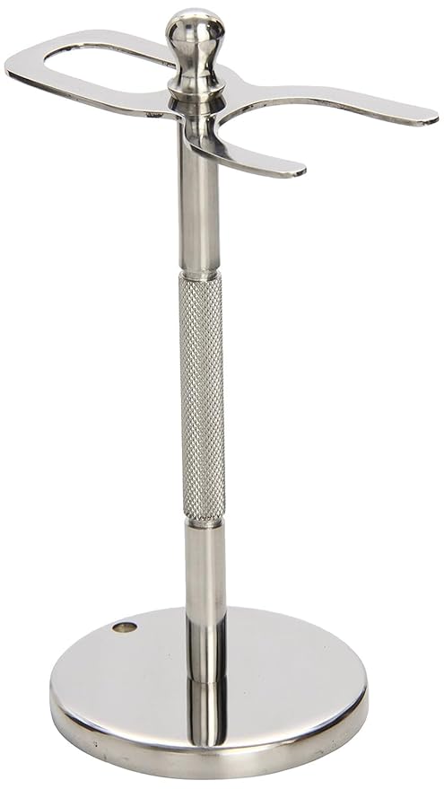 Deluxe Stainless Steel STRAIGHT RAZOR & SHAVING BRUSH STAND from Super Safety Razors