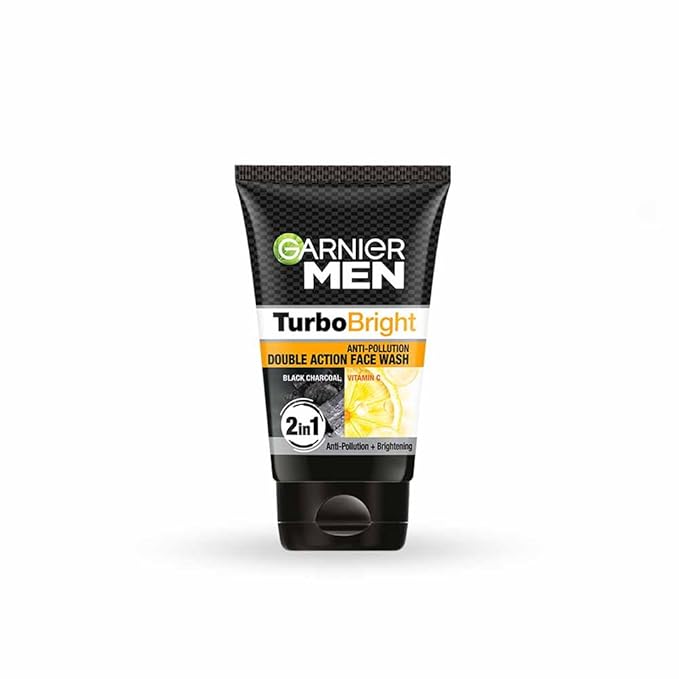 Garnier Men Power White Anti-Pollution Double Action Facewash, 100gm