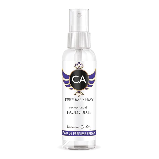 CA Perfume Eco Refill Impression of Paulo Blue for Men Aromatic Fougere Long Lasting Fragrance Eau De Parfum 2 Fl Oz 60ml