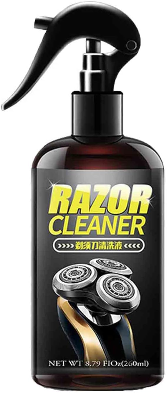Universal Efficient Electric Razor Cleaner Spray, Electric Shaver Cleaning Solution, Blade Cleaner, Say Goodbye to Clogged Razors, for Cleaning, Lubricating, and Rust