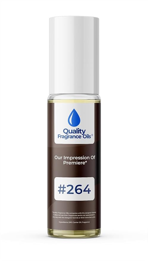 Quality Fragrance Oils' Premiere for Women Impression #264 | Long-Lasting Perfume Oil, Alcohol-Free, Strong Scent, 10ml Roll-On | Affordable Alternative to Designer Fragrances