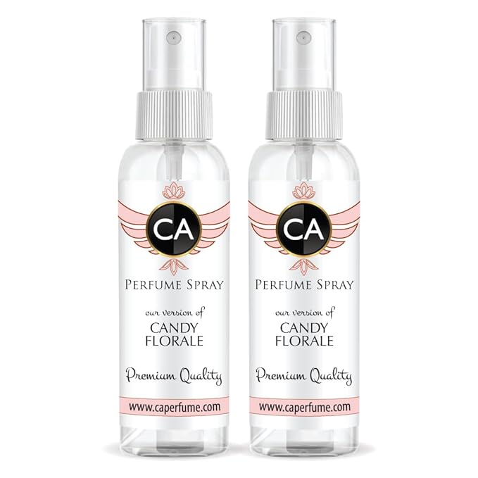CA Perfume Eco Refill Impression of Candy Florale for Women Floral Fruity Gourmand Long Lasting Fragrance Eau De Parfum 2 Fl Oz 60ml