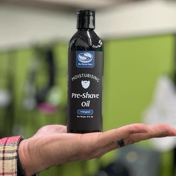 8 fl. Oz, Unscented Pre Shave Oil for Men, Excellent Shaving oil for Men, Prepares for a burns free Shave, Works with Straight or Safety Razor