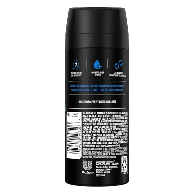 Axe Bodyspray Anarchy for Him 4 oz (Pack of 2)