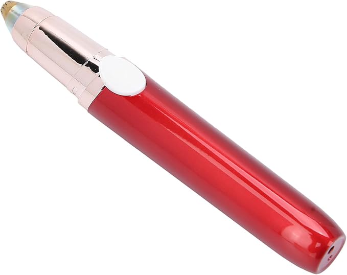 Horoper Eyebrow Facial Trimmer, Painless USB Eyebrow Trimmer Women Electric Face Eyebrow Hair Removal Machine, for Face Lip Chin (Red)