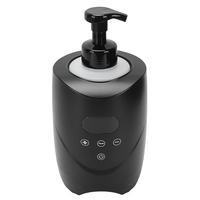 Hot Lather Machine for Shaving Professional 500ml Large Capacity Electric Shaving Foam Warmer Barber Salon Home Use ABS (US Plug 110V)