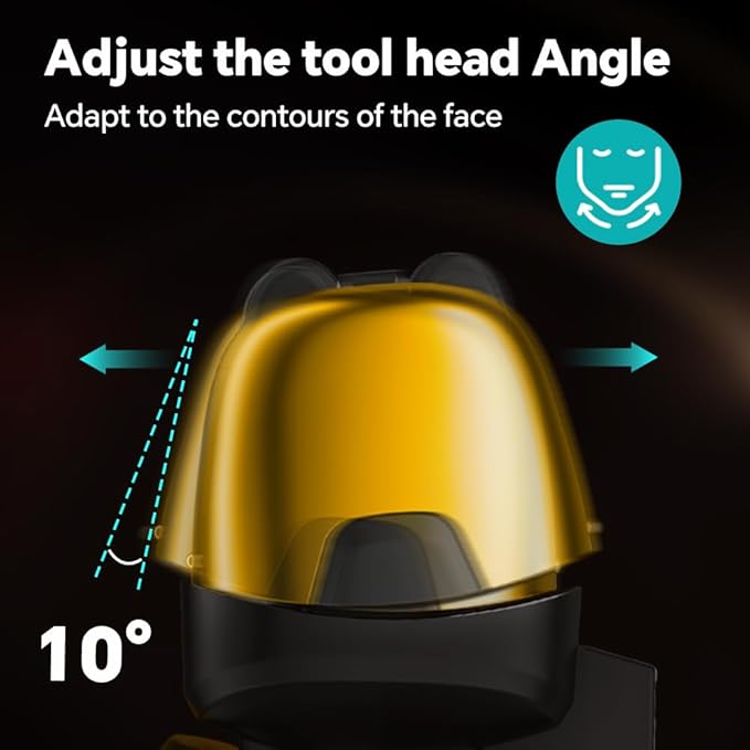 Gertzy Electric Shaver for Men Face, Men's Razor, Cordless Beard Foil Shavers with Pop Up Trimmer, Wet Dry Waterproof Rechargeable Type-C Charging, LED Display (Gold)