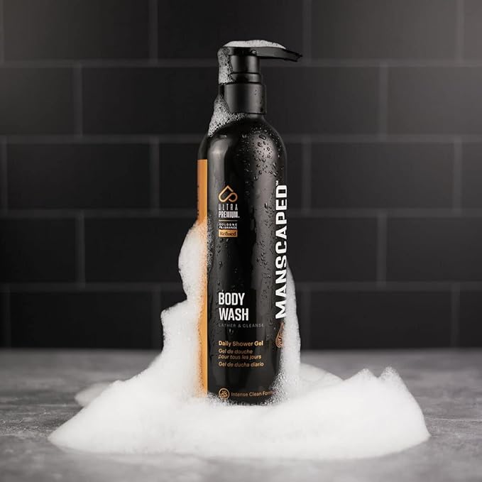 MANSCAPED® Men’s UltraPremium Refined® Body Wash, Luxurious Clean Formula Infused with Aloe Vera and Sea Salt, Refreshing and Nourishing Daily Shower Gel for Hydrating Skin, (16 oz), 2 Pack