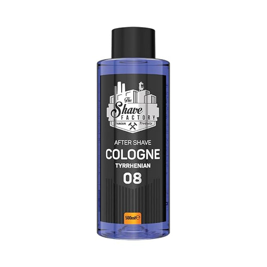 the shave factory After Shave Cologne Series - Cologne for Men, Aftershave for Men, Refreshes and Relieves Face and Skin (08 Tyrrhenian)