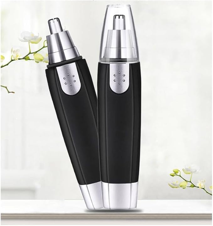 2 Pack Electric Nose Hair Trimmer, Professional Ear Hair Trimmer, Battery Powered Trimmer for Women Men (Battery Not included)