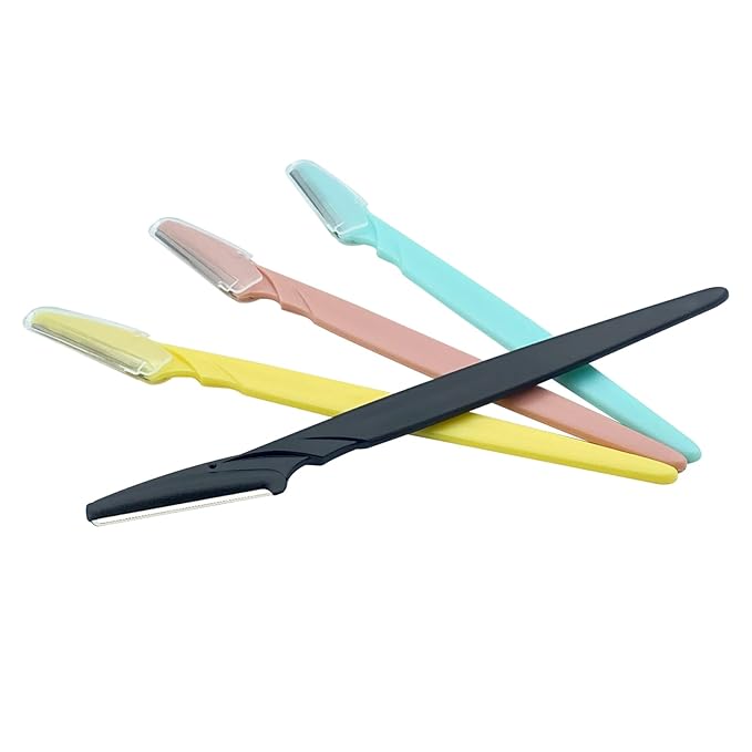 Eyebrow Razor for Women,4 Pcs Dermaplane Razor for Women Face Multipurpose Facial Hair Shaper Trimmer