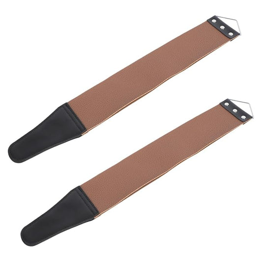 minkissy 4pcs Double-sided Sharpening Strop Tool for Home Use Practical Manual Shaver Polishing Belt Easy to Use Barber Quality Convenient Hanging Design for Maintenance