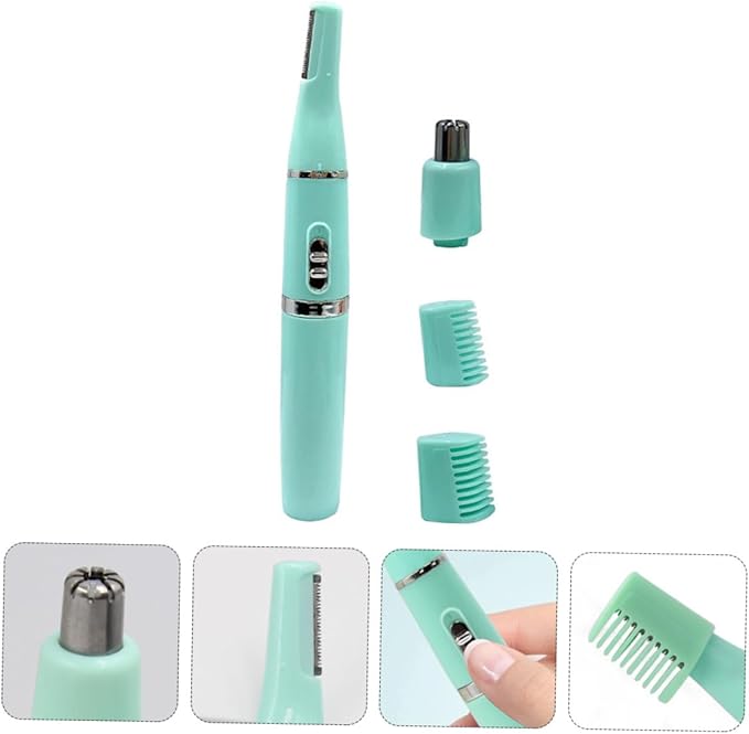 1set Electric Eyebrow Trimmer and Facial Hair Remover Multifunctional Precision Razor for Eyebrows Nose and Facial Hair Blade Portable Design Suitable for Women and Men