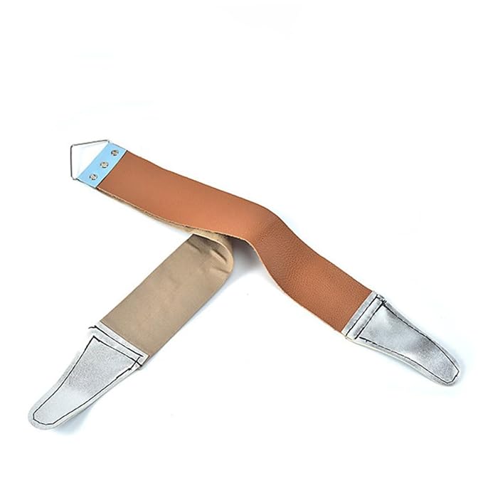 FRCOLOR 2pcs Double-sided Sharpening Strap Tools Home Use Shaver Sharpening Tool Razor Protector Random Color