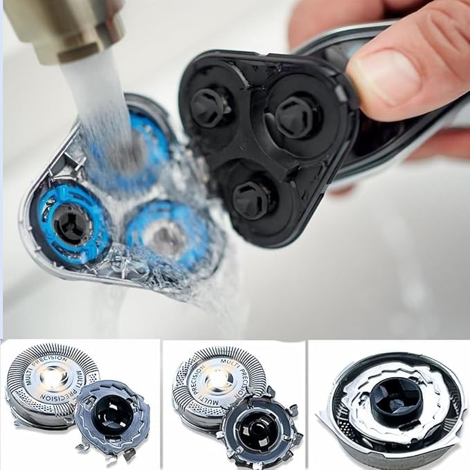 SH50/52 Replacement Heads Compatible with Norelco 5000 Replacement Blades, New Upgrade 5000 Blades Compatible with AquaTouch (S5xxx) PowerTouch (PT8xx, PT7xx), 6 Pack