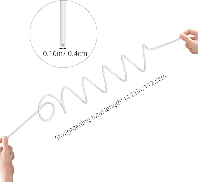 Replacement Water Flosser Hose Compatible with Waterpik Wp-100 Wp-660 Oral Irrigator Parts Easy Install Durable Dental Floss Tube for Home Use